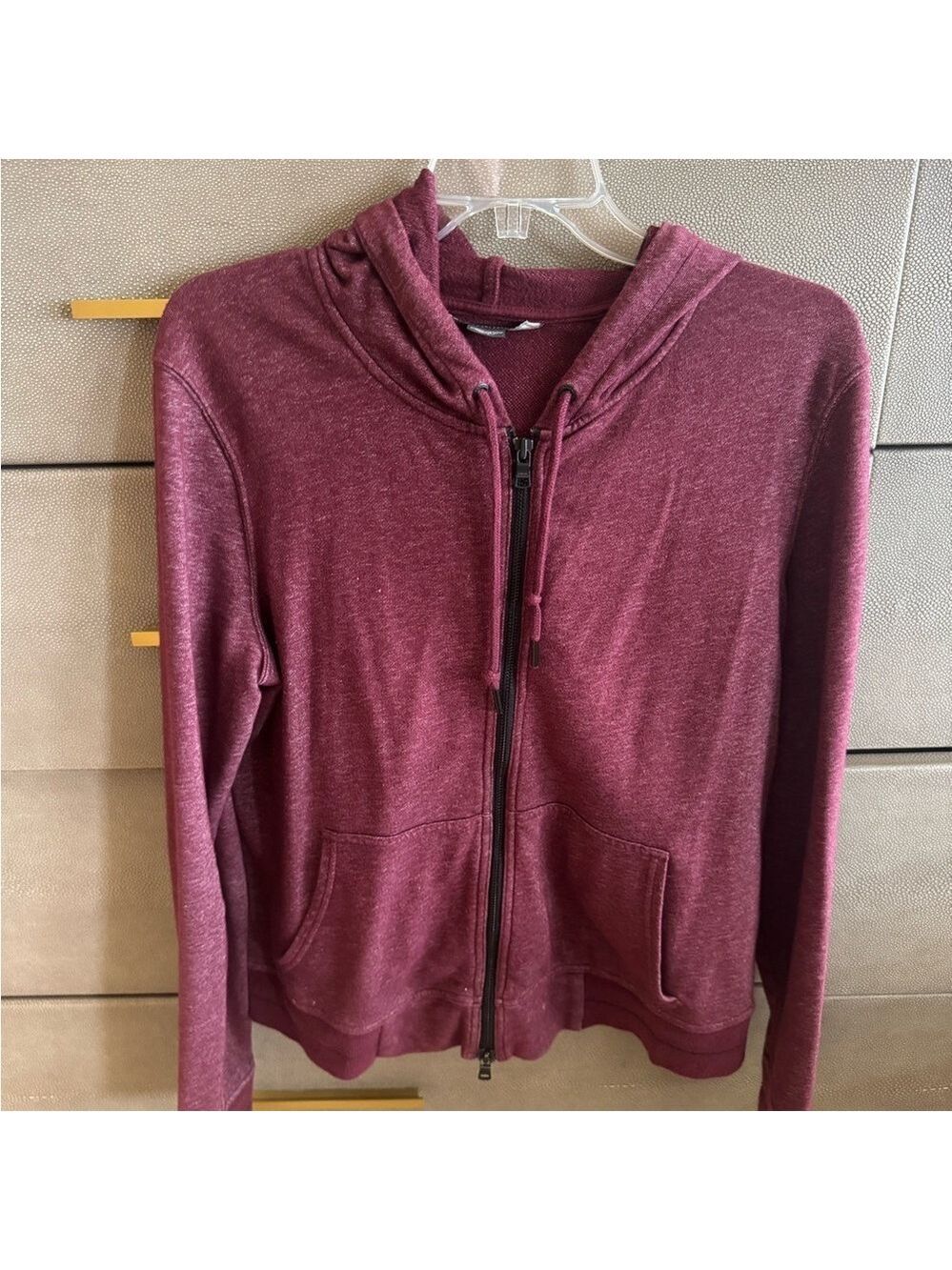 Armani Exchange Maroon Zip Up Jacket